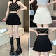GIOIO woolen high-waisted pleated skirt for small women 2025 autumn and winter new age-reducing versatile short skirt slimming A-line skirt off-white M waist 68 (98-108Jin Jin is equal to 0.5 kg)