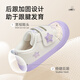 Terranis children's shoes winter kindergarten indoor shoes for boys and girls plus velvet warm cotton shoes anti-collision children's sneakers white/purple 27