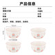 Underglaze color cute cartoon dishes set household underglaze color ceramic bowls and chopsticks plate tableware cute pig cute pig 2 bowls 2 spoons