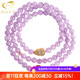 GONMCEAN Purple Dream Kunzite Bracelet Women's 108 Cat's Eye Lavender Crystal Bracelet Purple Birthday Cat's Eye Kunzite Gourd Style 6mm