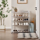 Quanyou Home Modern Simple Iron Shoe Rack Doorway Multi-layer Home Sturdy and Durable Foldable Shoe Storage Rack KD