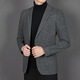 Goldlion high-end wool suit men's autumn and winter single-piece top middle-aged casual wool suit jacket medium-thick single suit 2835 light gray M 170
