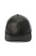 Coach Women's Leather Baseball Cap, Black, XS - S Black XS - S