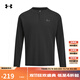 UNDERARMOUR EF Men's Henry Collar Sports Casual Long Sleeve T-Shirt 6010174 Black 001 2XL
