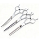 Tanizaki pet scissors set, grooming and styling shearing tools, flat shears, steel combs