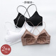 Sharishi beautiful back bra for women without rims Internet celebrity suspender vest style white push-up sexy wrap top tube top Gardenia white + elegant black ___ ready for delivery on the same day S (80-98Jin Jin is equal to 0.5kg)