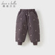 DAVE&BELLA girls' white duck down pants, baby girl's leggings and children's trousers