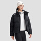 DESCENTE WOMEN S SKI STYLE waterproof women's short sports bag down jacket BK-black S (160/80A)