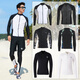 Zhizhou diving suit men's top sun protection quick-drying dry snorkeling suit surfing suit long-sleeved warm swimsuit jellyfish suit swimming 2301 white single top L