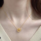 Junshi quality old phoenix ancient gold pure gold 18k gold color alloy time to run necklace new fashion and high-end sense