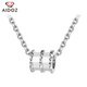 Aido Diamond pt950 platinum small waist necklace for your girlfriend platinum set necklace medium version weighs 3.7-3.9 grams