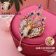 SNQP Big Phoenix brooch high-end exquisite fashion women's cashmere coat Chinese style corsage pin jewelry accessories gold color 761