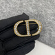 SNQPCD brooch letter brass diamond brooch simple temperament 2025 new fashion corsage sweater style coat suit pin CD diamond brooch