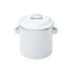 Frost Mountain enamel lard jar double-eared tea bag storage nut biscuit barrel enamel pickle jar storage jar with lid 1.2L can be put into the oven