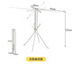 Good wife floor-standing clothes drying rack octopus style household foldable storage multi-functional balcony clothes, shoes and socks do not occupy space drying rack sock clip style white + with sock clip-foldable storage