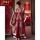 
Menglan Bird Phoenix Crown and Red Chest Wedding Dress Full Summer Xiuhe Wedding Clothes 2025 Wedding Summer Wedding Dress Large Size Wedding Hanfu Velvet High-end Qionglan Style S