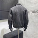 American retro distressed leather jacket men's autumn new high-end handsome motorcycle lapel pu leather jacket black L L recommended 100-115 Jin Jin equals 0.5 kg