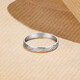 Saturday Fu PT950 platinum ring simple ring ring birthday gift PT017304 No. 11 about 1.66g