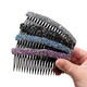 Adult broken hair management artifact rhinestone forehead side bangs broken hair comb hairpin female 2025 new hairpin black 11cm - full diamond comb 1