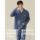 Yalu pure cotton pajamas men's spring, autumn and winter long-sleeved casual home clothing set 2025 new anti-static 16867 L [110-130Jin[Jin equals 0.5 kg]]