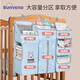 Han Chang crib hanging bag baby multifunctional diaper storage bag bedside hanging bag diaper bag diaper bag afternoon blue (detachable)