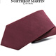 North Martin silk tie, knot-free, men's wedding lazy zipper, easy to pull, burgundy, high-end, Qiji red, burgundy 50cm*7.5cm