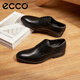 ECCO Leather Shoes for Men, Business Men's Shoes, Formal Leather Shoes, Men's Glossy Leather Shoes, Derby Shoes, Melbourne 621634 HL HL Black/Magnetic Gray 62163450839 42 The size is too large