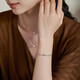 Chow Sang Sang Pt950 platinum bracelet platinum bracelet for women 70643B Price 17cm - 4.74g (including labor cost 400 yuan)