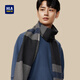 Hailan Home Scarf Men's осень и зимний шарф теплый открытый езда на холодильной подарочной подарочной коробке с днем ​​рождения SCARF модернизированный стиль Fengyan Grey [изысканная подарочная коробка]