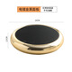 Xiaomi Guoba New Recommendation Intelligent Digital Display Constant Temperature Coaster Automatic Heating Warm Coaster Home Office Hot Milk Heating Coaster Gravity Sensing-Round Coaster Gold-plated Black