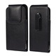 Cool clip mobile phone waist bag vertical magnetic buckle hanging waist sports pants wear belt iron clip universal leather case vertical large screen size 7.09-7.2 inches suitable for extra large size