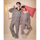 Gong Die Light and Soft Disney Marie Cat Spring and Autumn Couple Pajamas Women's Long Sleeve Plaid Home Clothes Suit Men's