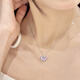 Trendy painted butterfly sterling silver necklace for girls, light luxury niche high-end clavicle chain for girls birthday gift for girlfriend 3172