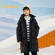 Balabala children's down jacket mid-length winter thickened coat for boys and girls 2025 hooded parent-child wear warm, windproof and water-repellent