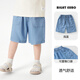 Diese Nacht und diesen Monat [kurze Sammlung] Jungen Dinosaurierauto gestickt Shorts Sommerkleidung Kinderkleidung Kinderhose Casual U15870 Denim Blue 90 cm