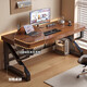 Computer desk desktop household solid wood table double game e-sports table office desk simple study desk 18mm thickened solid wood core upgraded K table 160cm