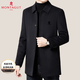 MONTAGUT double-sided cashmere coat for middle-aged and elderly men 2025 new winter down liner high-end thickened woolen woolen coat gray mid-length YGHKY5711608 L 175 Recommended 125Jin Jin is equal to 0.5kg -135Jin Jin is equal to 0.5kg