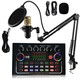 YakultF009 cross-border English version direct BM800 sound card set full set of mobile phone and computer direct singing recording set f009+bm800 gold (cantilever set)