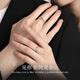 GLTEN Rizhao Jinshan couple's ring silver ring couple's light luxury high-end niche birthday gift for girlfriend and wife