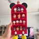 Japan imported cute miniature food and toy blind box model display cabinet Mickey + base