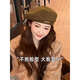 Antarctic Beret Women's Big Head Autumn and Winter Fashionable Octagonal Hat 2025 New Big Head Newsboy Hat Outdoor Wear Black Versatile Showing Small Face Fashion