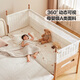 Lin's Home Children's Spliced Bed Guardrail Seamless Spliced Baby Bed Solid Wood 0.6*2.0 Children's Bed Adult Can Sleep YL1A