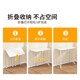 Folding table movable desk rental house home small apartment computer table bedroom bedside table simple study table white frame white surface 60*40