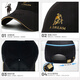 Larren Paul Men's Hat Pure Cotton Spring and Autumn New Trendy Brand Baseball Cap Women's Fashion Casual Versatile Sun Visor Cap Spring and Autumn Cap Calf Style - Black (Gold Thread Embroidery)