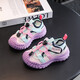 2025 Summer New Style Hollow Breathable Mesh Children's Sandals Girls Light Casual Shoes Upgraded Version Purple 12 Size 34 Inner Length 21.7CM