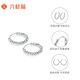 Liuguifu Jewelry Platinum pt950 Disco Bead Sparkling Earrings Platinum Fashionable Wild Car Flower Earrings Birthday Gift for Girlfriend Meng Shining Approximately 2.90g