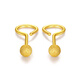 CHINA GOLD Gold Earrings Women's Pure Gold Round Beads Frosted Hook Earrings Birthday Gift for Girlfriend and Wife Pure Gold Earrings About 0.38g Selection Gift Box