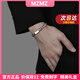 MZMZ Platinum Bracelet Men's pt950 Platinum Cuban Fashion Decoration Accessories Double Eleven Birthday Gift for Boyfriend Local Warehouse/Next Day Delivery - Light Luxury Cuban Bracelet (18+5cm) Sold Out