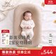 YEEHOO shopping mall same model crib mid-bed newborn anti-jump baby coaxing bed breathable skin-friendly sleeping mat cocoa brown