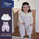 Disney (Disney) Baby Spring and Autumn Baby Girl Outfit Little Princess Autumn Pure Cotton Thin Overalls Set Baby Fashionable Outing Clothes Purple (Bottoming Shirt + Overalls) 80 cm 7-11 months